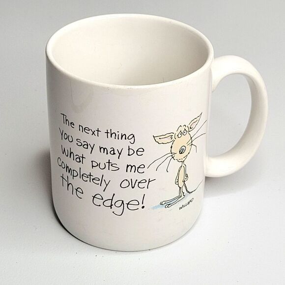 Shoebox Greetings Over The Edge Willard Hallmark 1988 Cup Mug - Picture 1 of 6